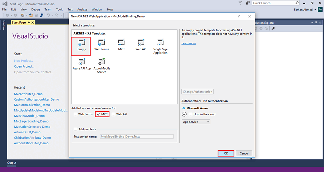 روش های مختلف اتصال مدل در ASP.NET MVC